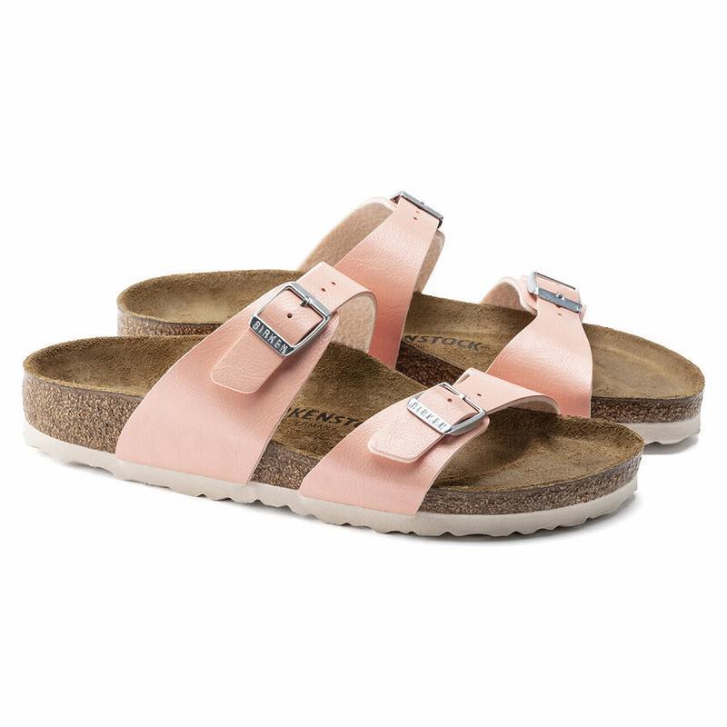 Birkenstock Sydney Graceful Birko Flor Sandaler Dame Lyserød | DK 35RVD